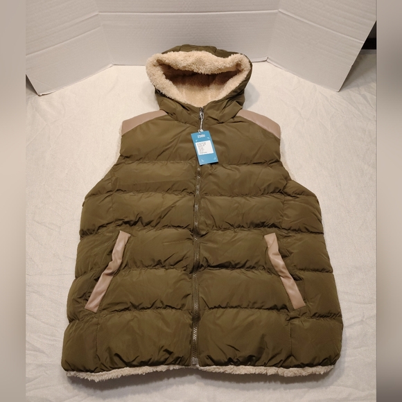 Zshow Jackets & Blazers - Zshow Hooded Puffer Vest Lined Fleece, Women - XL